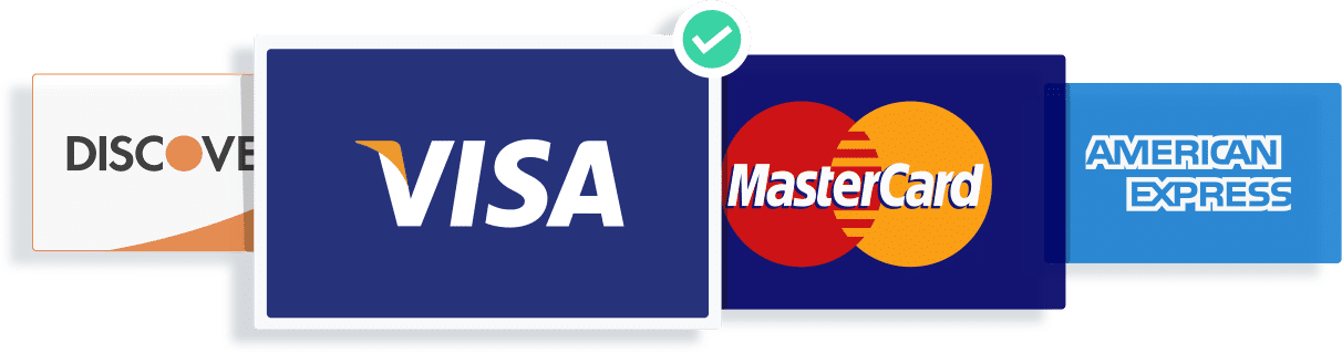 List of major credit card providers accepted by Volusion credit card payment processing