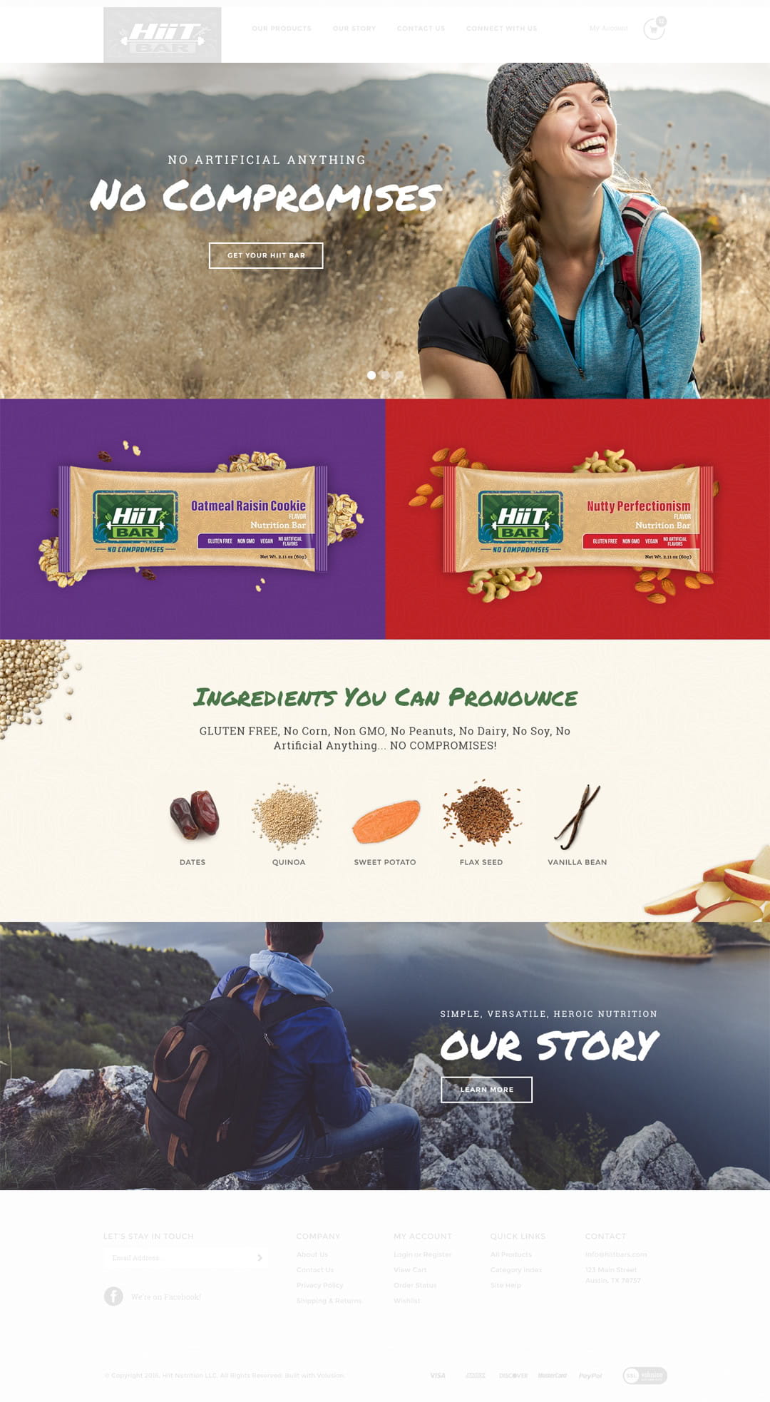 Custom Homepage Design