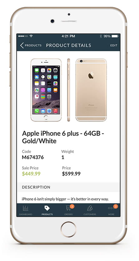 Edit product details