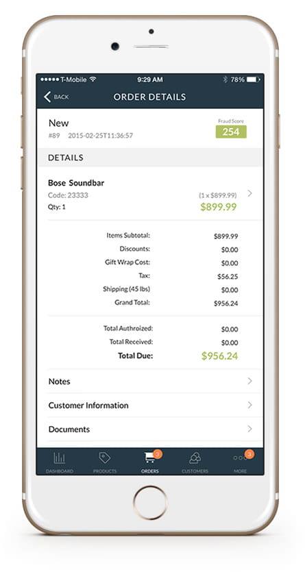 Process orders confidently
